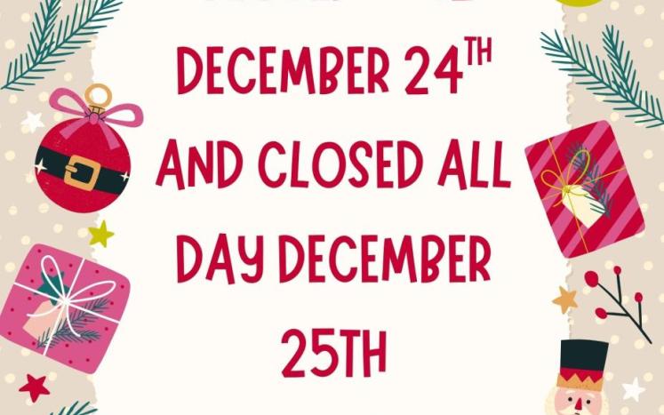 Benton Town Office Closing @ Noon on December 24 - Reopening on Monday December 29 @ 8AM